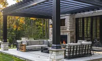Outdoor living area patio